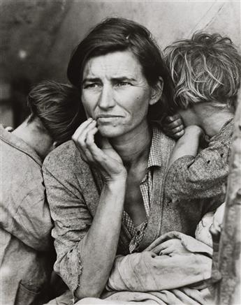DOROTHEA LANGE (1895-1965) A group of 5 promotional photographs, including Migrant Mother. 1936-40; printed 1982.